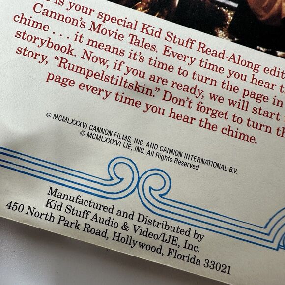 Cannons Movie Tales Rumpelstiltskin Storybook Read Along Cassette Not Included - Picture 8 of 9